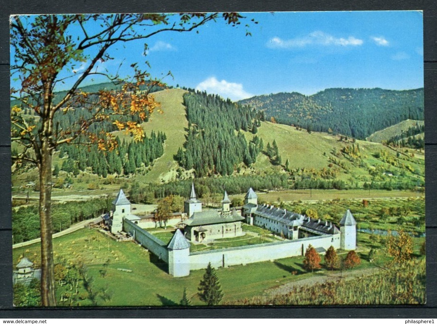 (03768) Kloster Sucevița / Gesamtansicht - Kreis Suceava - Gel. 02.08.1974 - Roemenië