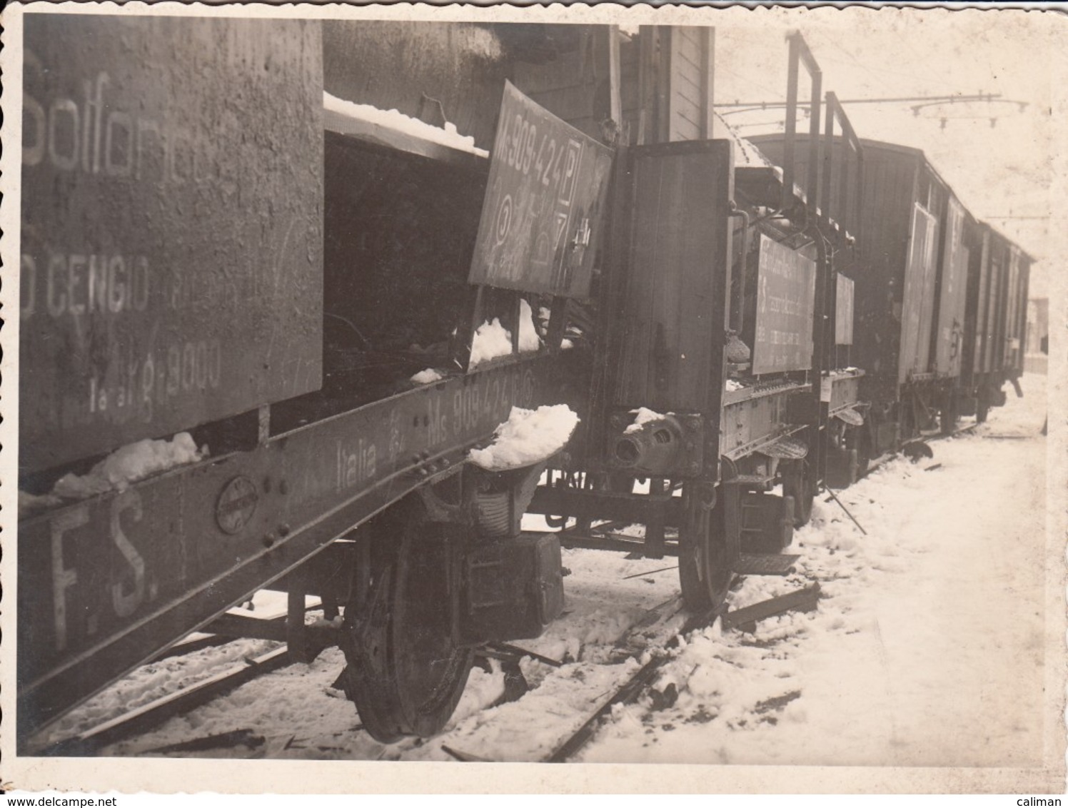 TRENO TRAIN - FERROVIA RAIL - INCIDENTE - FOTO ORIGINALE - Trains