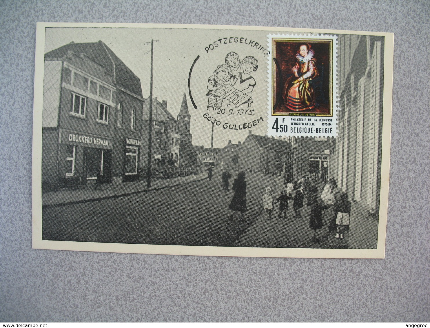 Carte  Belgique  1975 - Philatélie De La Jeunesse - Fostzegelkring  8630  Gullegem - Cartas Commemorativas - Emisiones Comunes [HK]