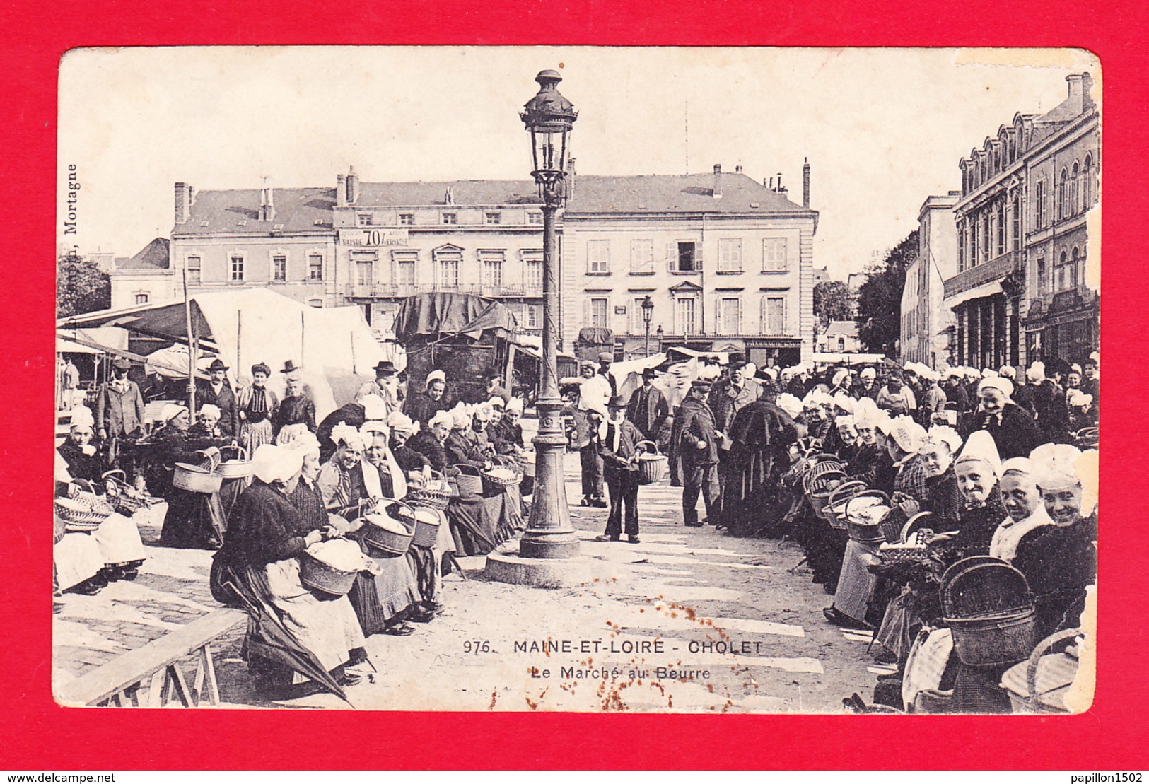 F-49-Cholet-37Ph62  La Marché Au Beurre, Grosse Animation, Cpa - Cholet