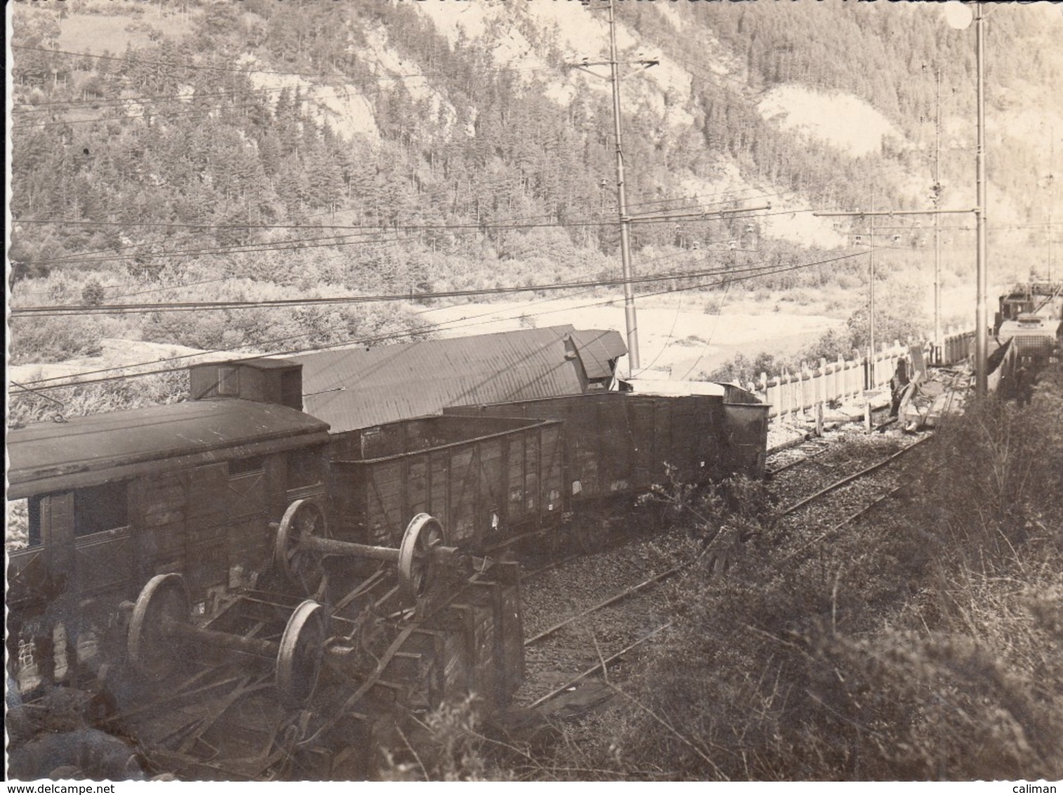 TRENO TRAIN - FERROVIA RAIL - INCIDENTE - FOTO ORIGINALE - Treni