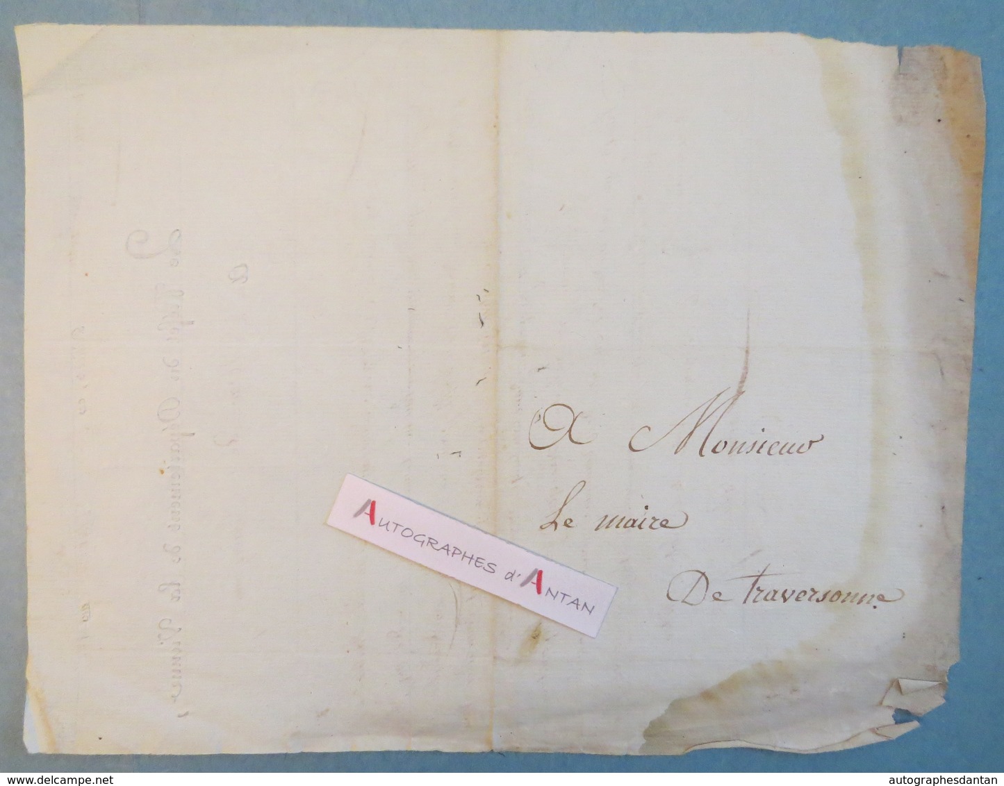 Lettre 26 Pluviose An 13 Charles Cochon De Lapparent - Poitiers Vienne Traversonne Né à Champdeniers - 1er Empire Poitou - Autres & Non Classés