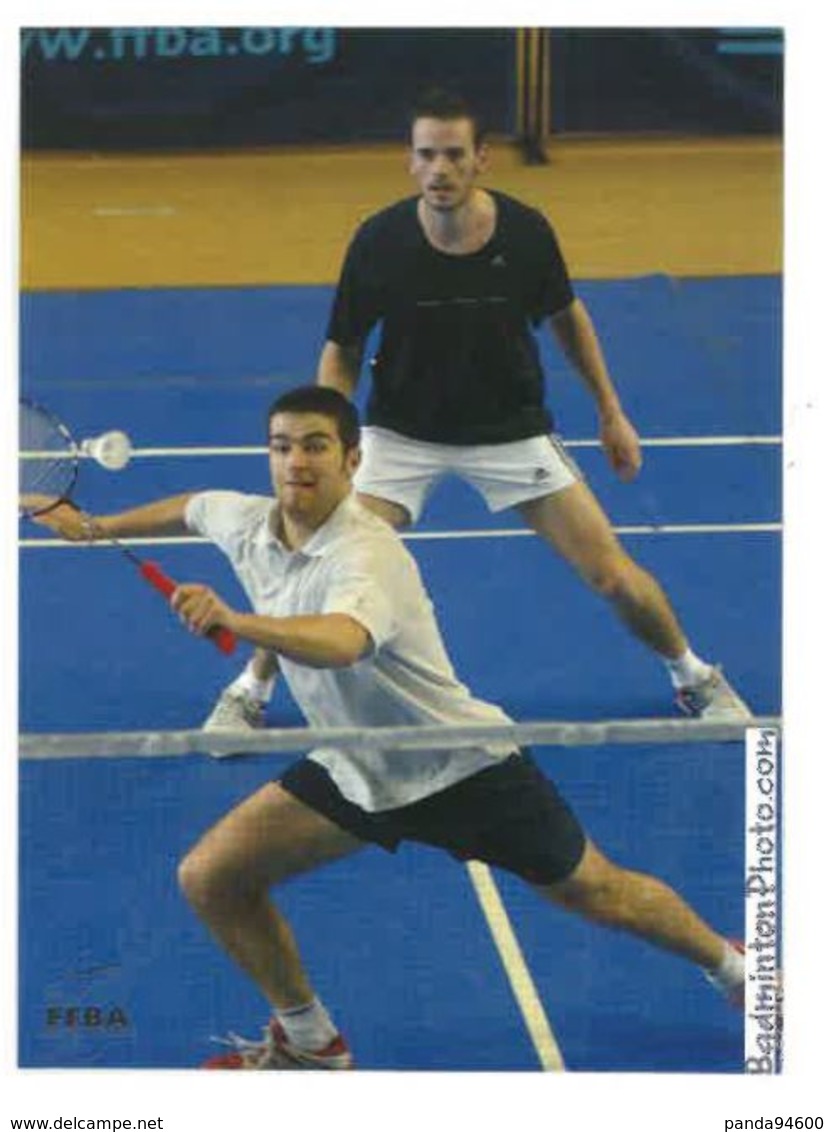 CP FFBA Fédération Française De Badminton Thomas Quéré Erwin Kehlhoffner Champions France 2005 Double Hommes - Autres & Non Classés