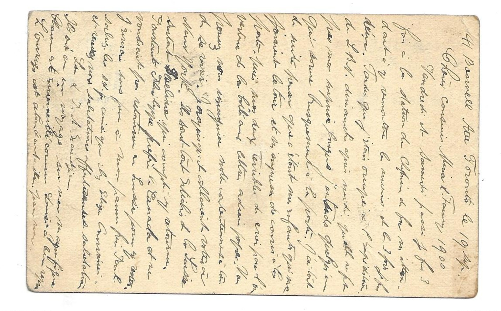 Entier Postal De Toronto Pour La Chaux De Fonds De 1900 - Lettres & Documents