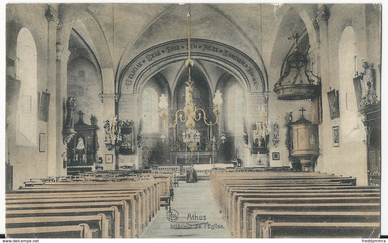 Athus: L'intérieur De L'Eglise (petite Déchirure Dans Le Haut) - Aubange