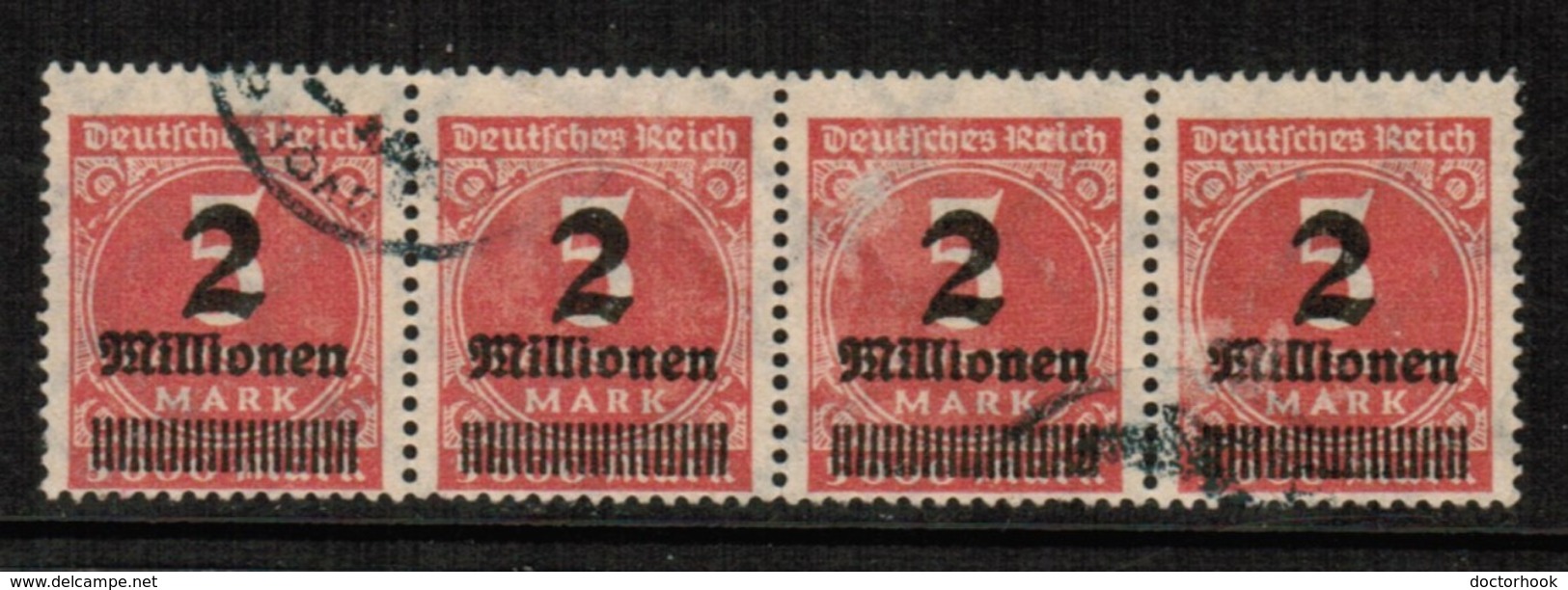 GERMANY  Scott # 272 VF USED STRIP Of 4 (Stamp Scan # 454) - Used Stamps