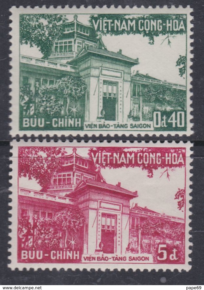 Vietnam Du Sud N° 104 / 05 X Musée De Saïgon  Les 2 Valeurs Trace De Charnière Sinon TB - Viêt-Nam