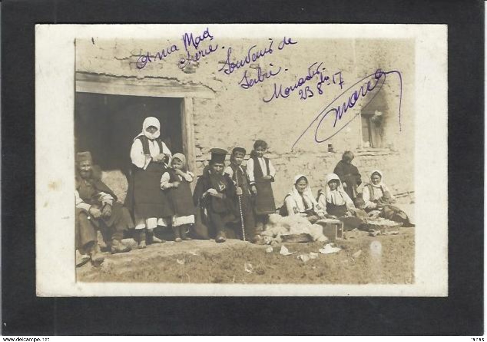 CPA Serbie Serbia Carte Photo RPPC écrite - Servië