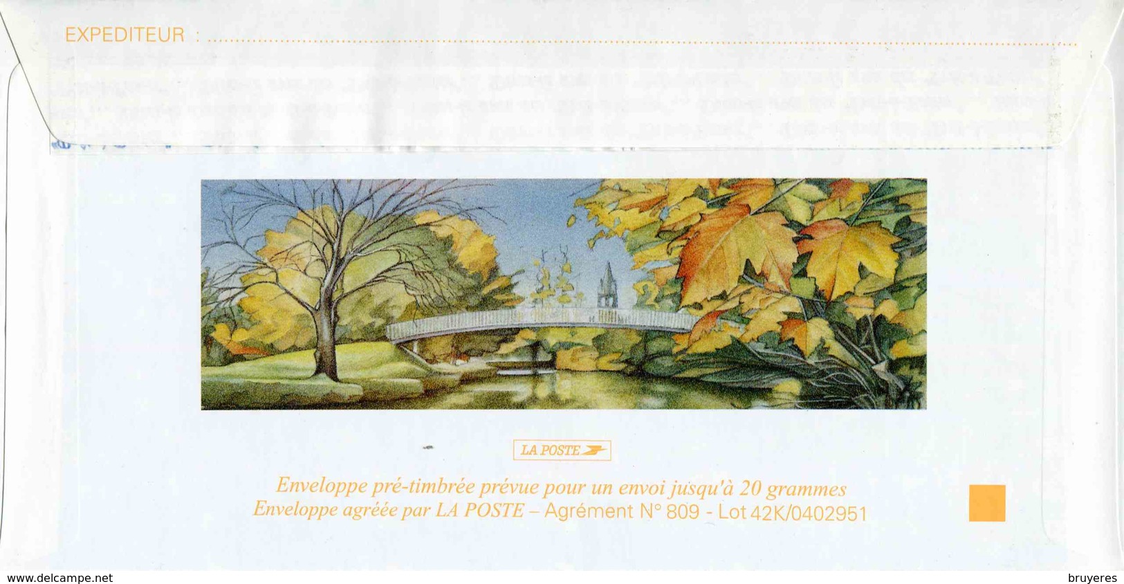 PAP De 2004 Sur Papier Blanc Satiné Avec Timbre "George Sand", Sans Code-barres Et Repiquage "Déols" (Lot 42K/0402951) - Prêts-à-poster:  Autres (1995-...)