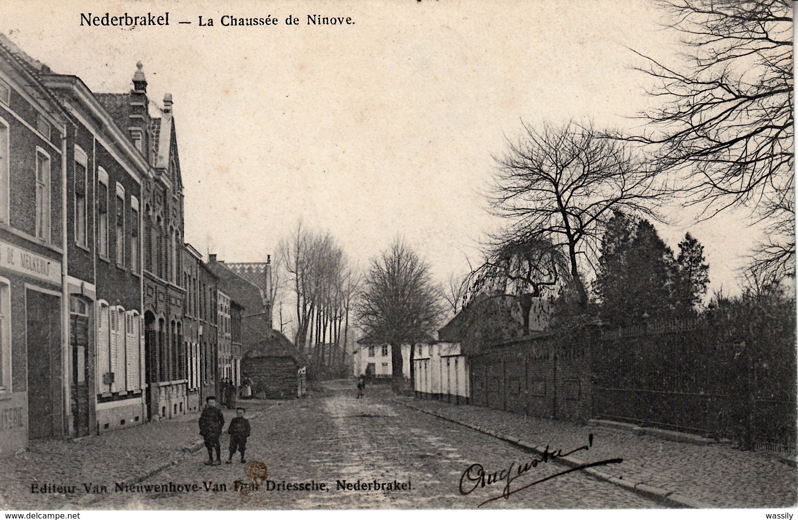 Nederbrakel - La Chaussée De Ninove - De Melkerij - 1905 - Brakel