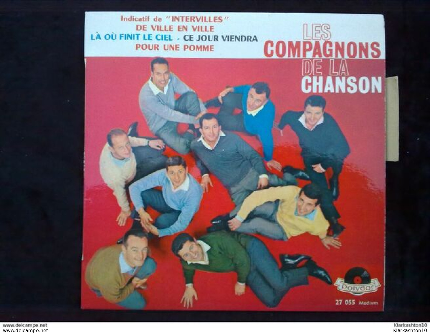 Les Compagnons De La Chanson: De Ville En Ville (Intervilles)/ 45T Polydor 21 055  Languette - Other - French Music