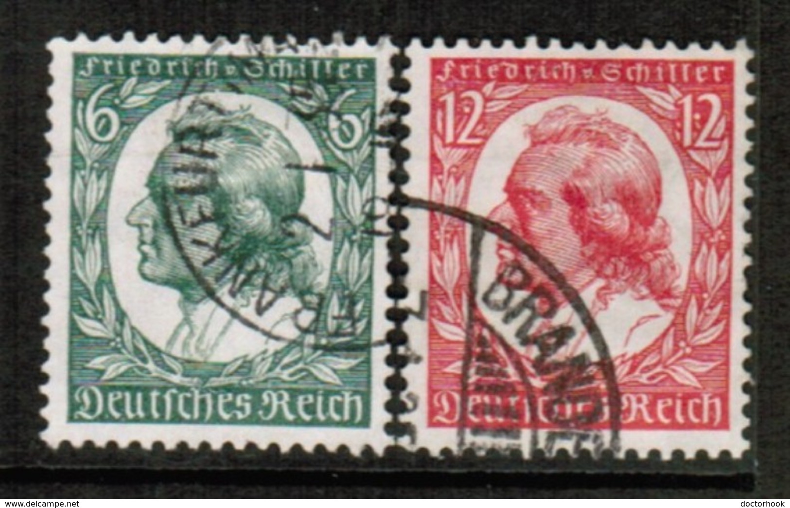 GERMANY  Scott # 446-7 VF USED (Stamp Scan # 454) - Used Stamps