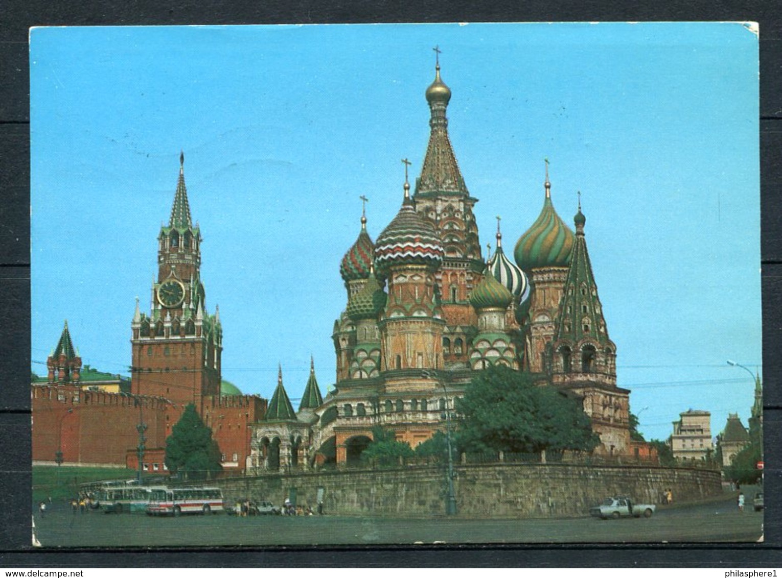 (03774) Moskau - Kreml Und Basilius-Kathedrale - Gel. 30.12.1986 - Russland