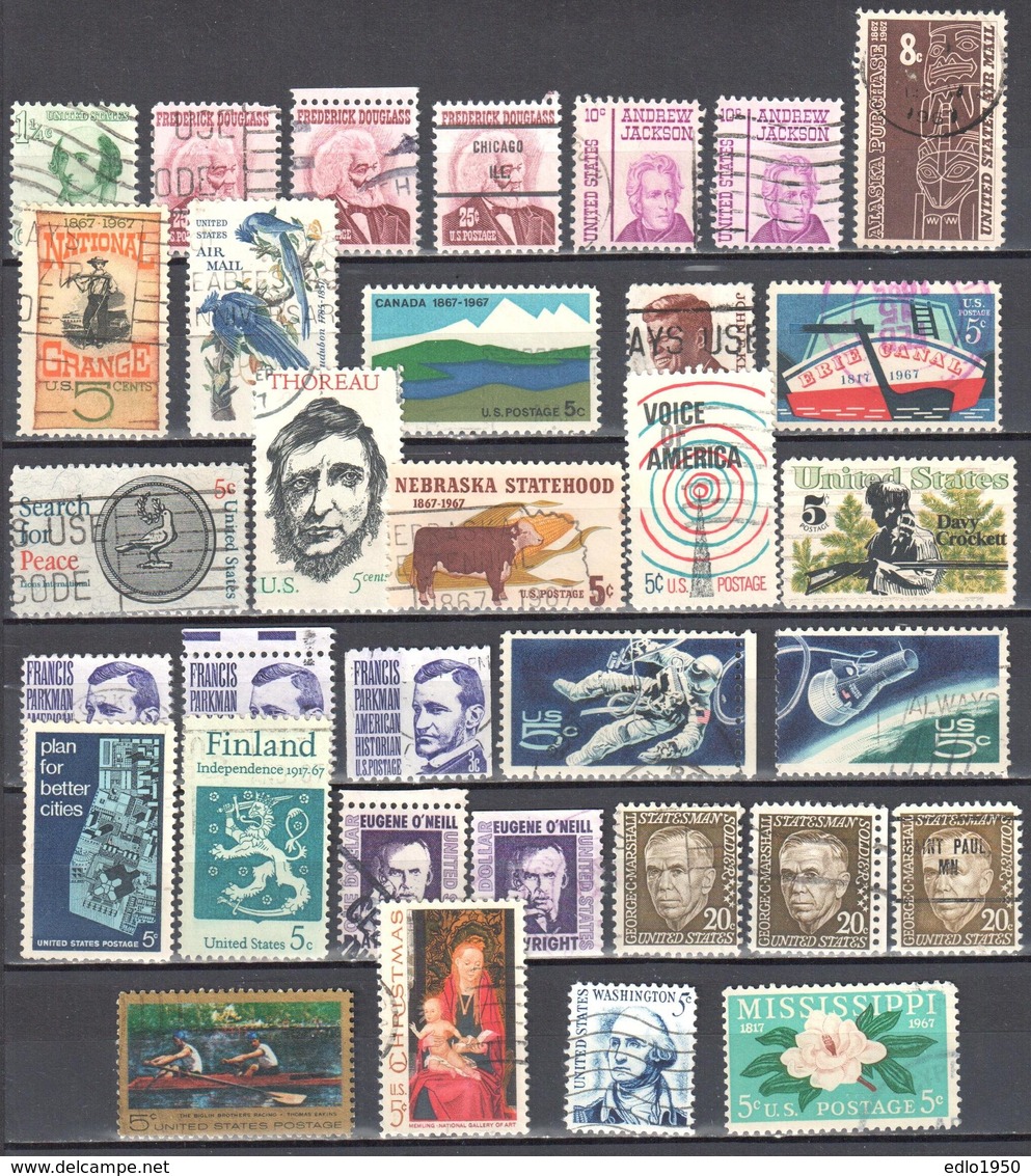 United States 1967 Year Set - Mi.915-938 - Used - Années Complètes