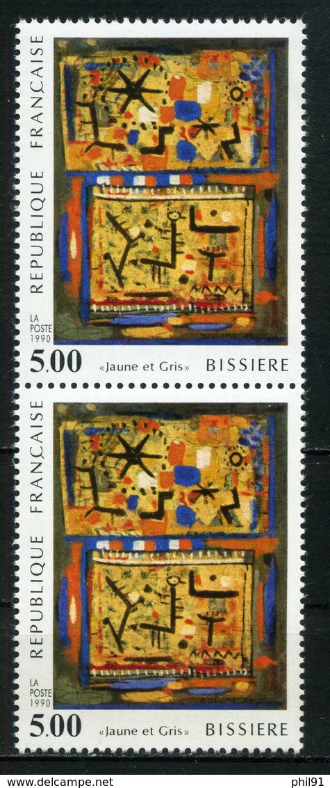 FRANCE     Série Artistique  Roger Bissière   Paire      N° Y&T  2672   ** - Neufs