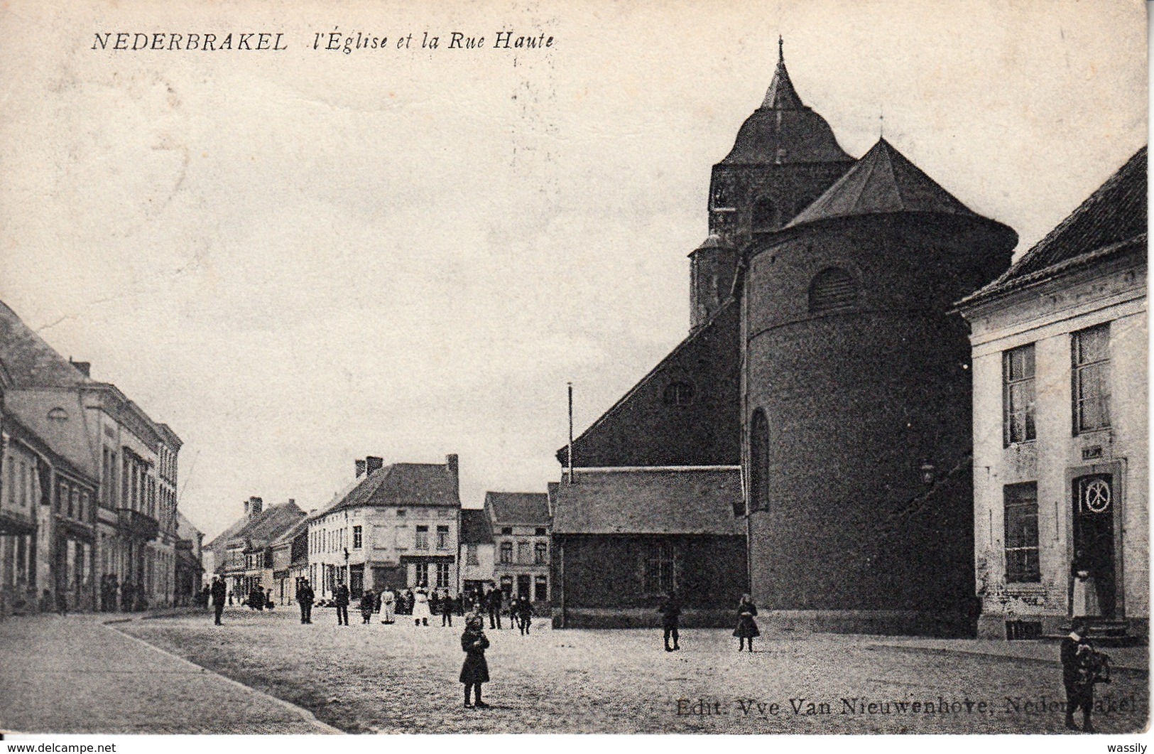 Nederbrakel - L'Eglise  Et La Rue Haute - Brakel