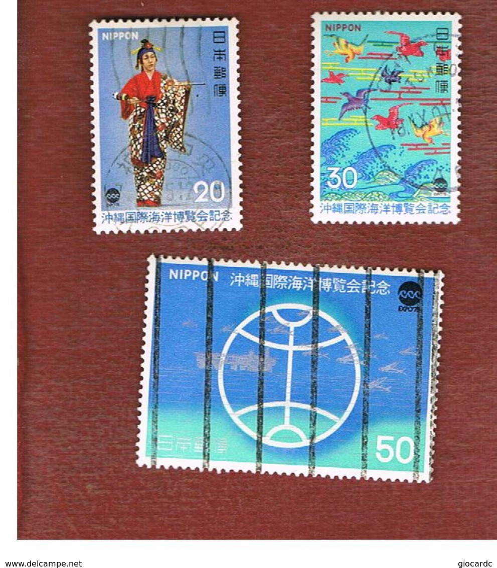 GIAPPONE  (JAPAN) - SG 1401.1403  -   1975 EXPO '75, OKINAWA (COMPLET SET OF 3)    - USED° - Usati