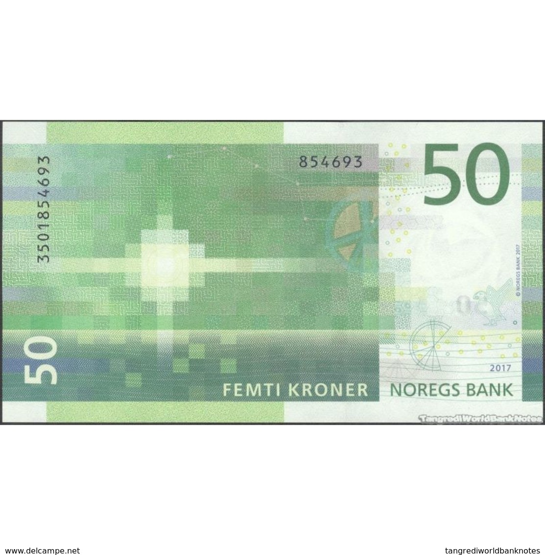 TWN - NORWAY NEW - 50 Kroner 2017 (2018) UNC - Noorwegen