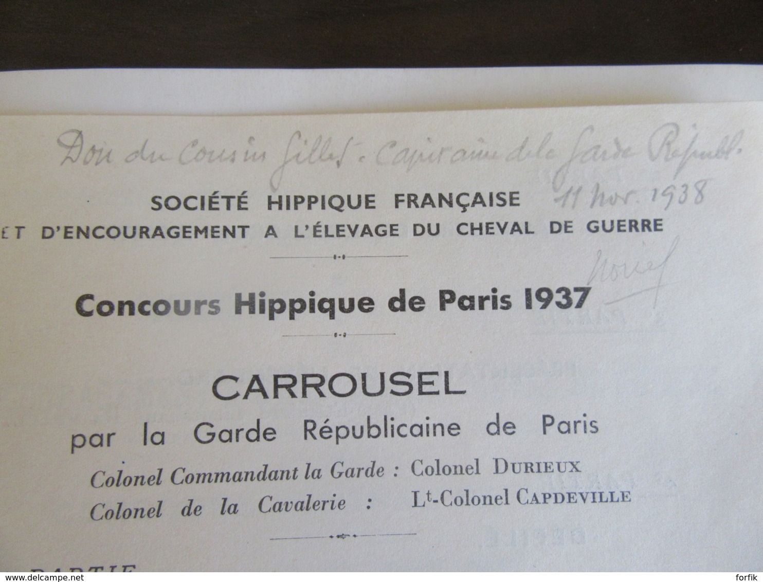 Programme Du Concours Hippique De Paris 1937 - Dessins De L. Rousselot - Excellent état - Programmes