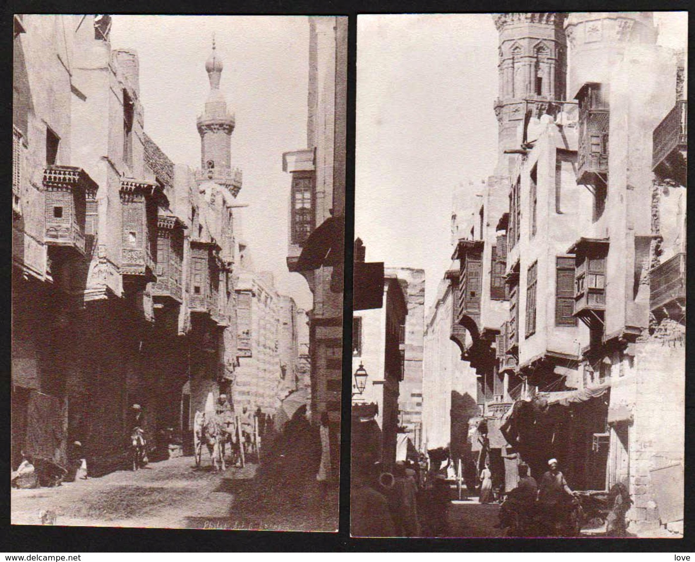 LE CAIRE (Egypte) Magnifique Lot De 5 Cartes Photos Sur La Citée Du Caire - Le Caire