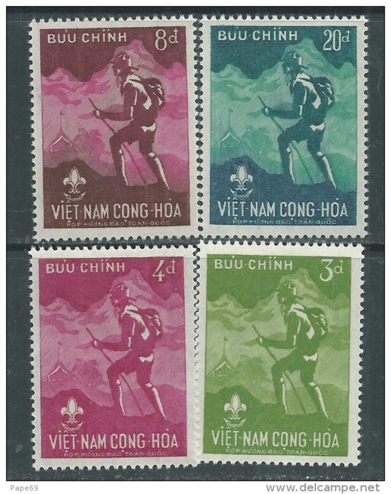 Vietnam Du Sud N° 126 / 29 X  Jamboree National De Trangbon. Les 4 Valeurs Trace De Charnière Sinon TB - Viêt-Nam