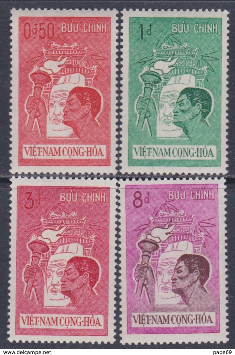 Vietnam Du Sud N° 177 / 80  X Réarmement De La Jeunesse, Les 4 Valeurs Trace De Charnière Sinon TB - Vietnam