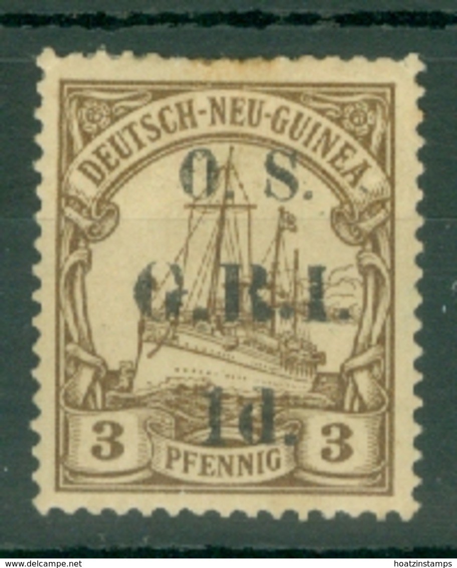 New Guinea: 1915   Official - German New Guinea Stamp 'O.S. G.R.I.' OVPT   SG O1    1d On 3pf   MH - Papua New Guinea