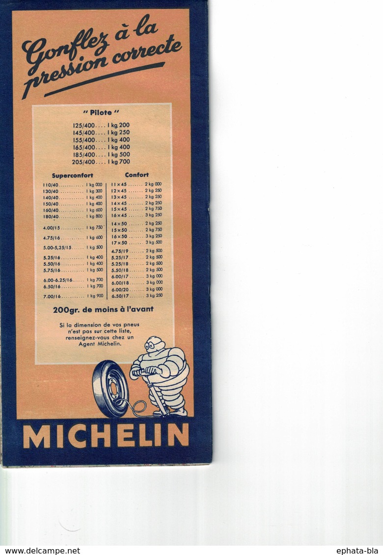 Aurillac-St Etienne. Cartes Michelin. 1949. - Strassenkarten
