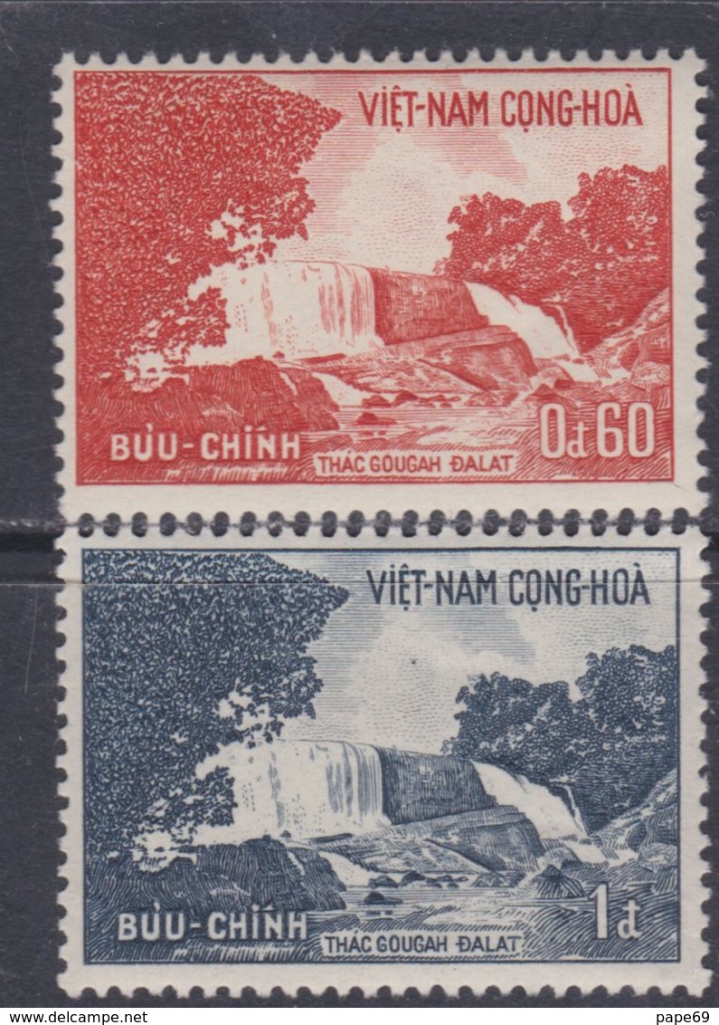 Vietnam Du Sud N° 204  / 05 XX. Chutes De Dalat.  Les 2  Valeurs  Sans Charnière  TB - Viêt-Nam