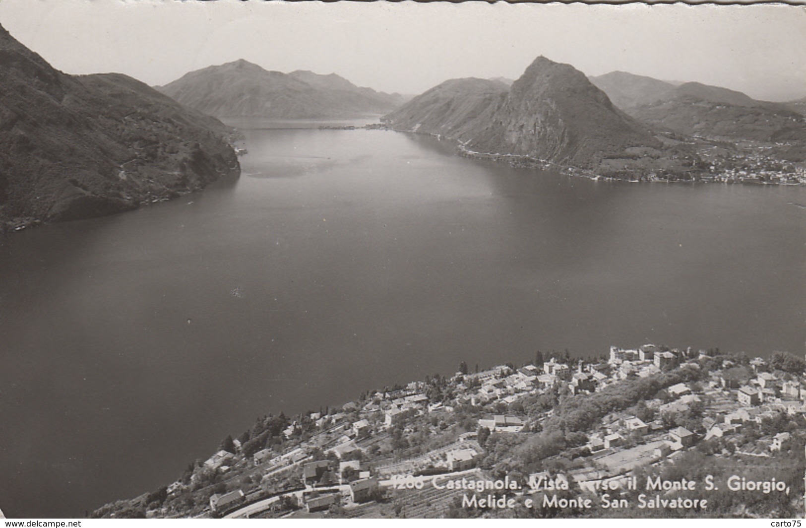 Suisse - Castagnola-Cassarate - Vista Verso Il Monte San Giorgio - Postmarked Comano 1943 - Comano