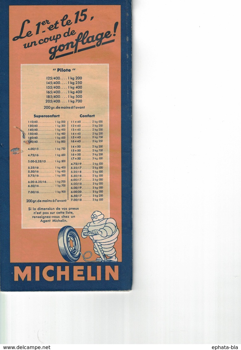 Rodez-Nîmes. Cartes Michelin. 1945. - Carte Stradali