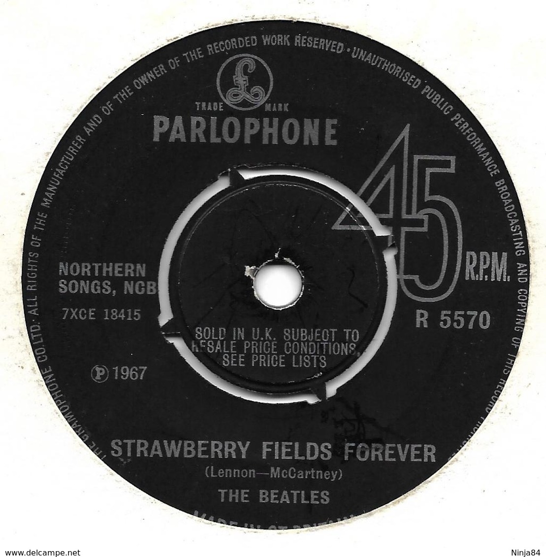 The Beatles  "  Strawberry Fields Forever  " - Autres & Non Classés