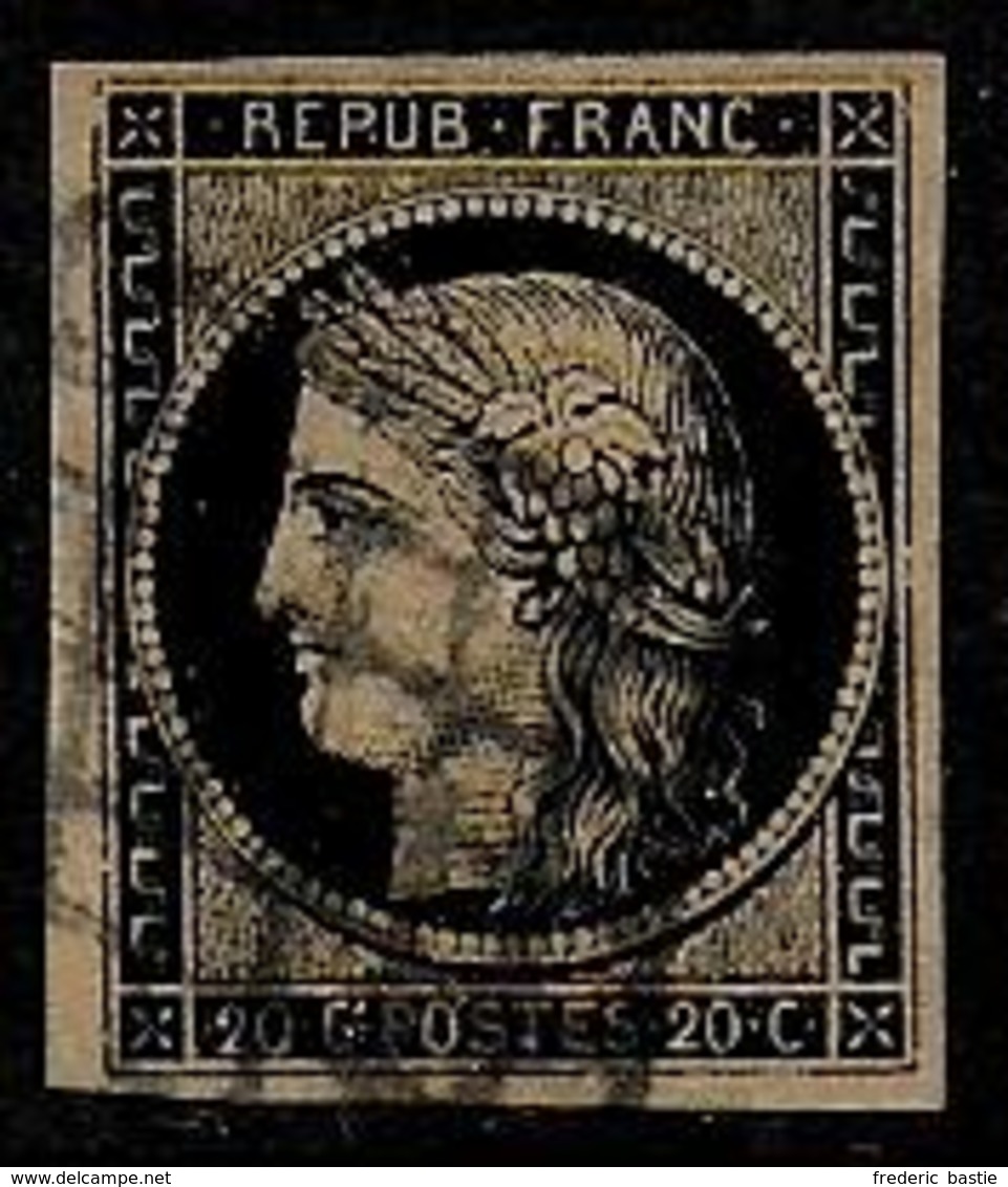 Cérès N° 3b Oblitéré - Cote : 210 € - 1849-1850 Cérès