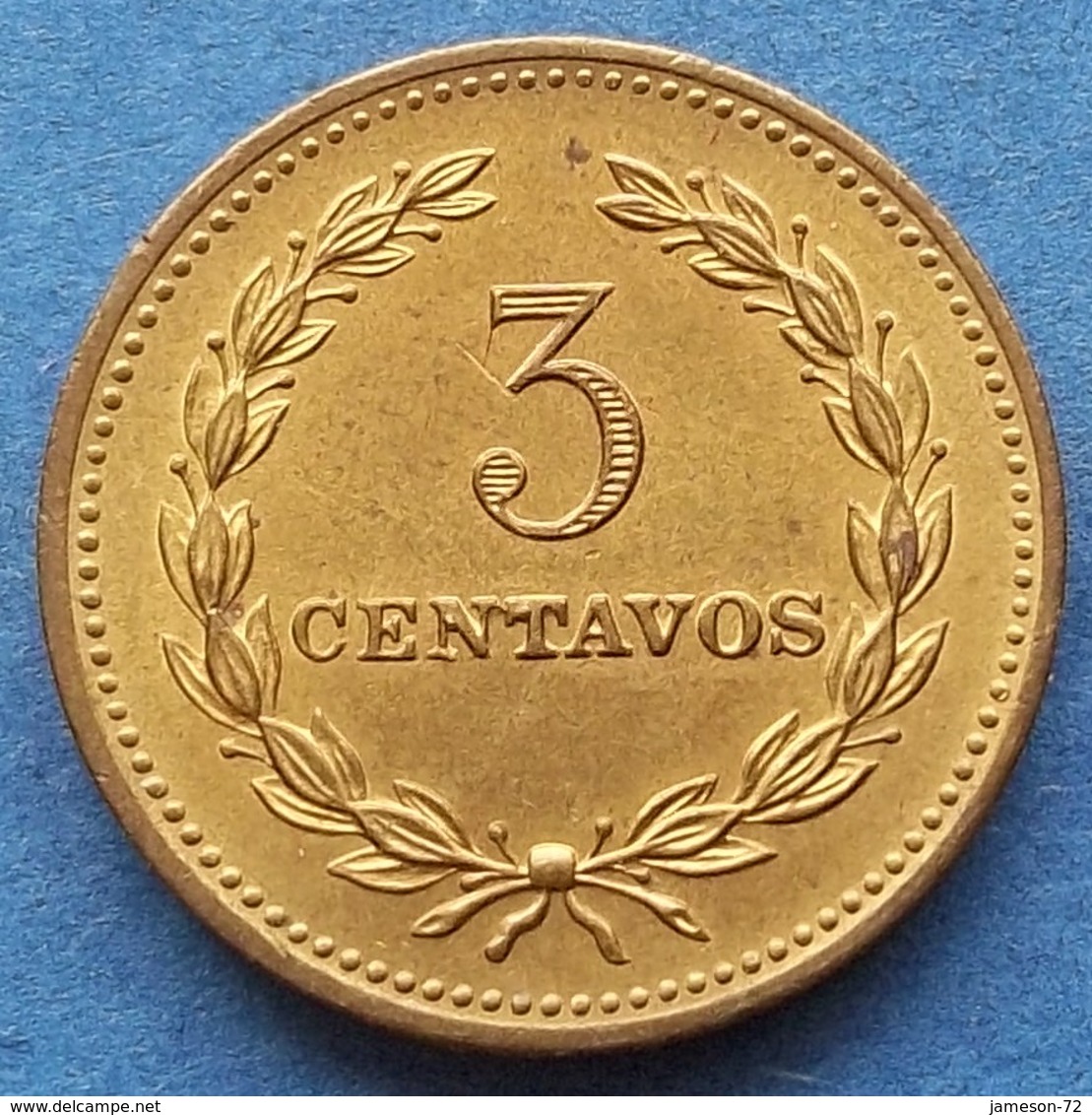 EL SALVADOR - 3 Centavos 1974 KM# 148 Reform Coinage - Edelweiss Coins - El Salvador