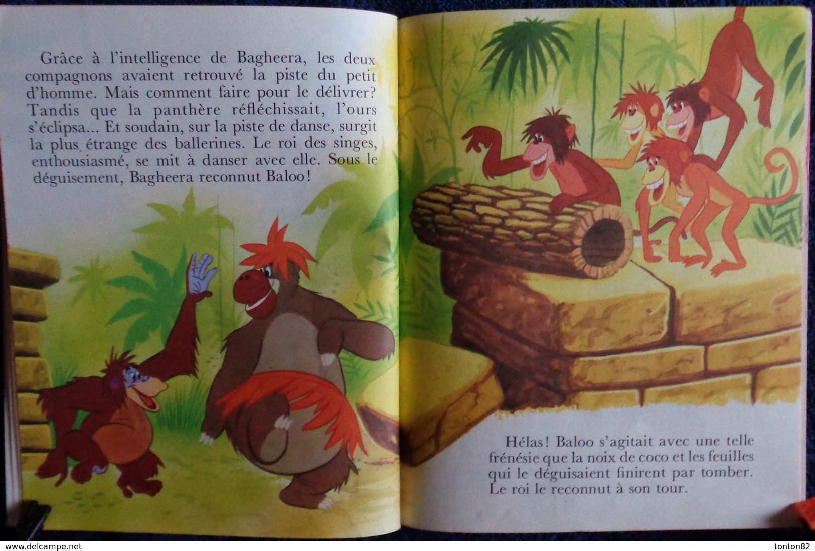 Walt Disney - MOWGLI Et Les Singes - Les Albums Roses - Hachette - ( 1969 ) . - Other & Unclassified