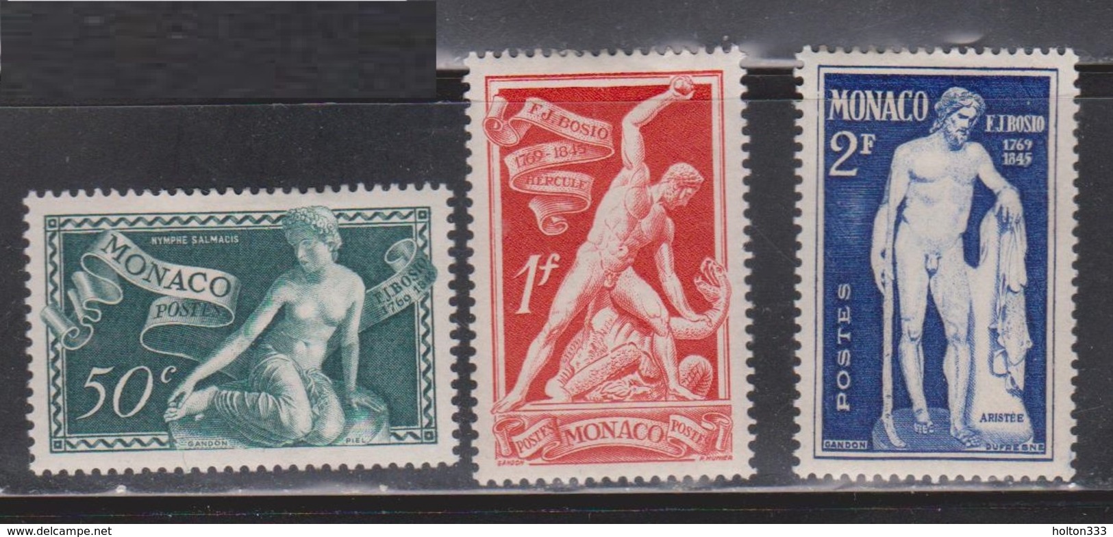 MONACO Scott # 209-11 MH - Unused Stamps