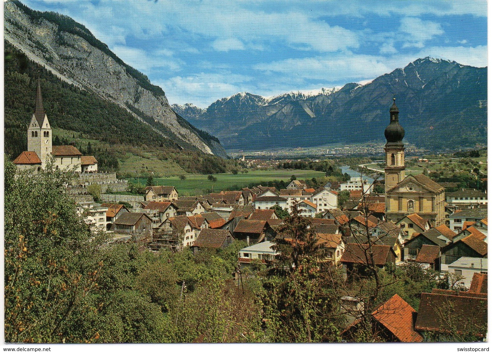 DOMAT EMS Blick Gegen Chur - Coire