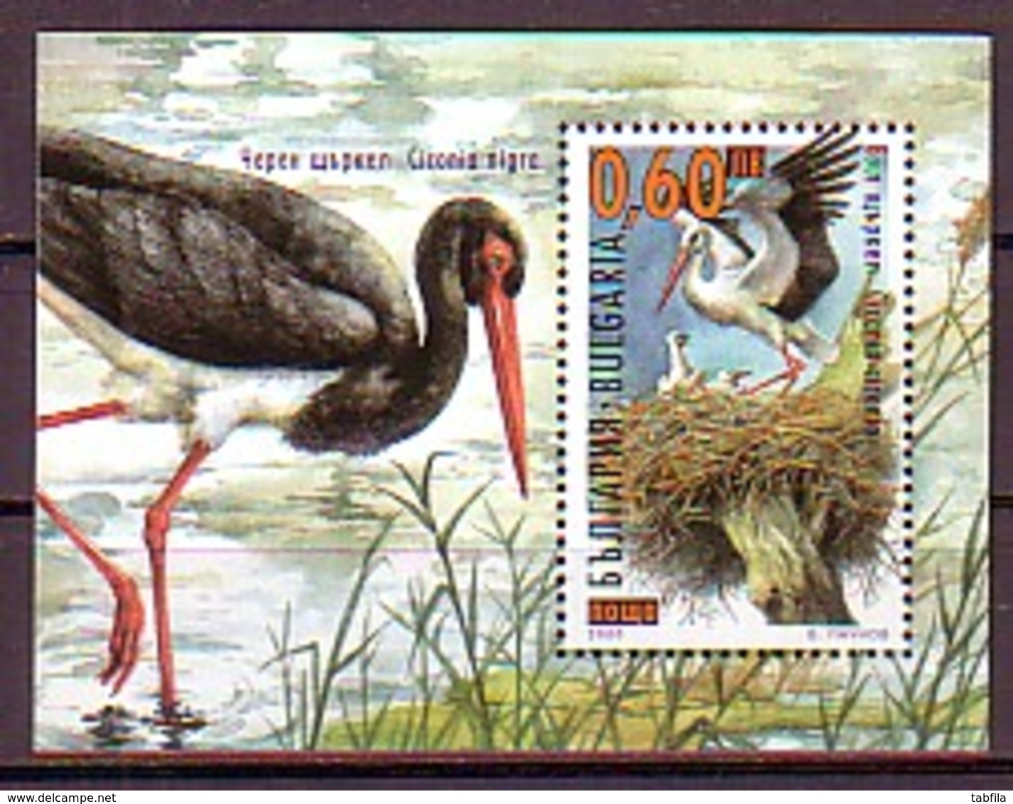 BULGARIA \ BULGARIE - 2000 - Cigogne - Bl** - Blocs-feuillets