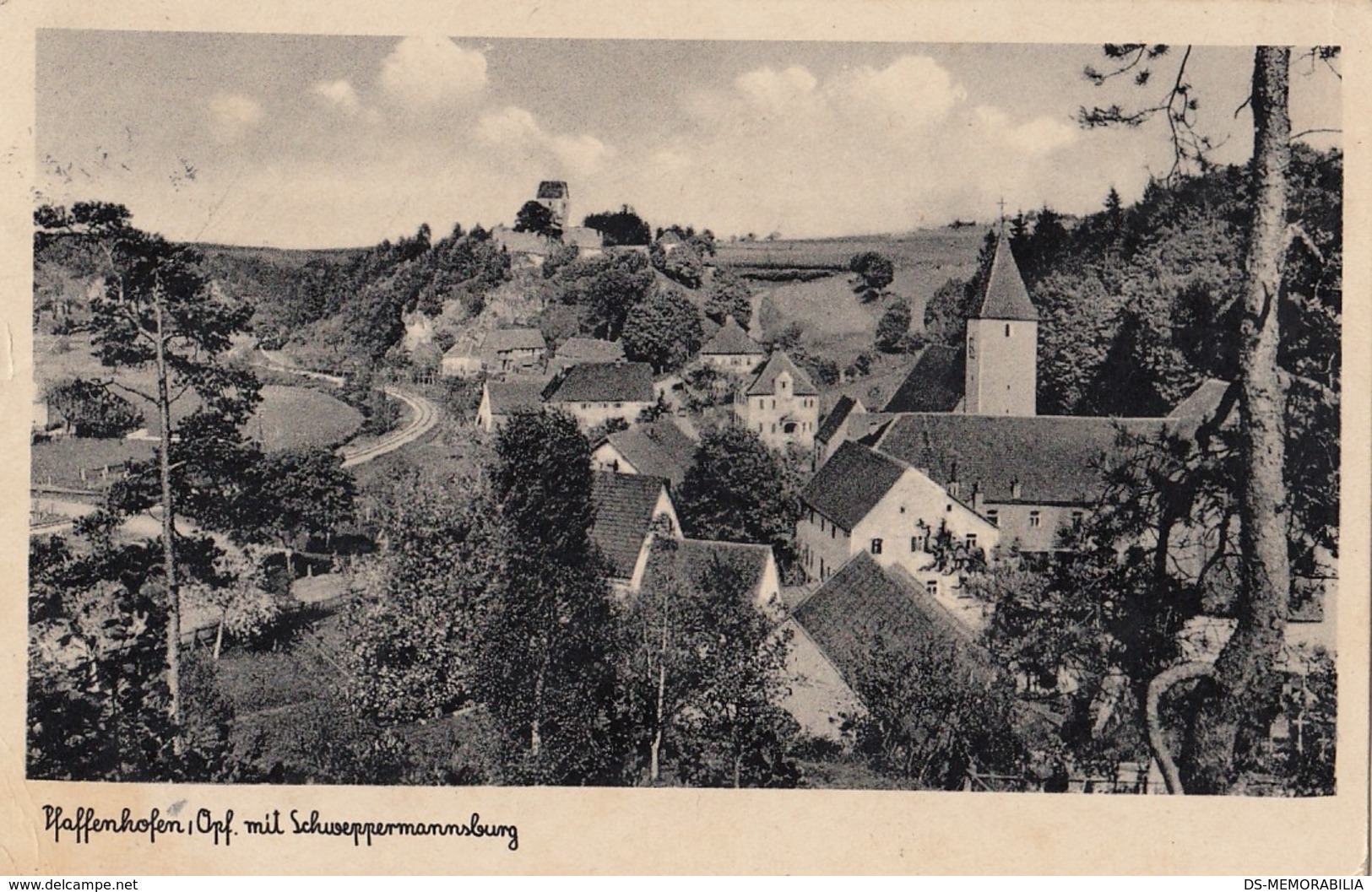 Seligenporten Uber Feucht , Post Ablage Stempel 1944 - Feuchtwangen