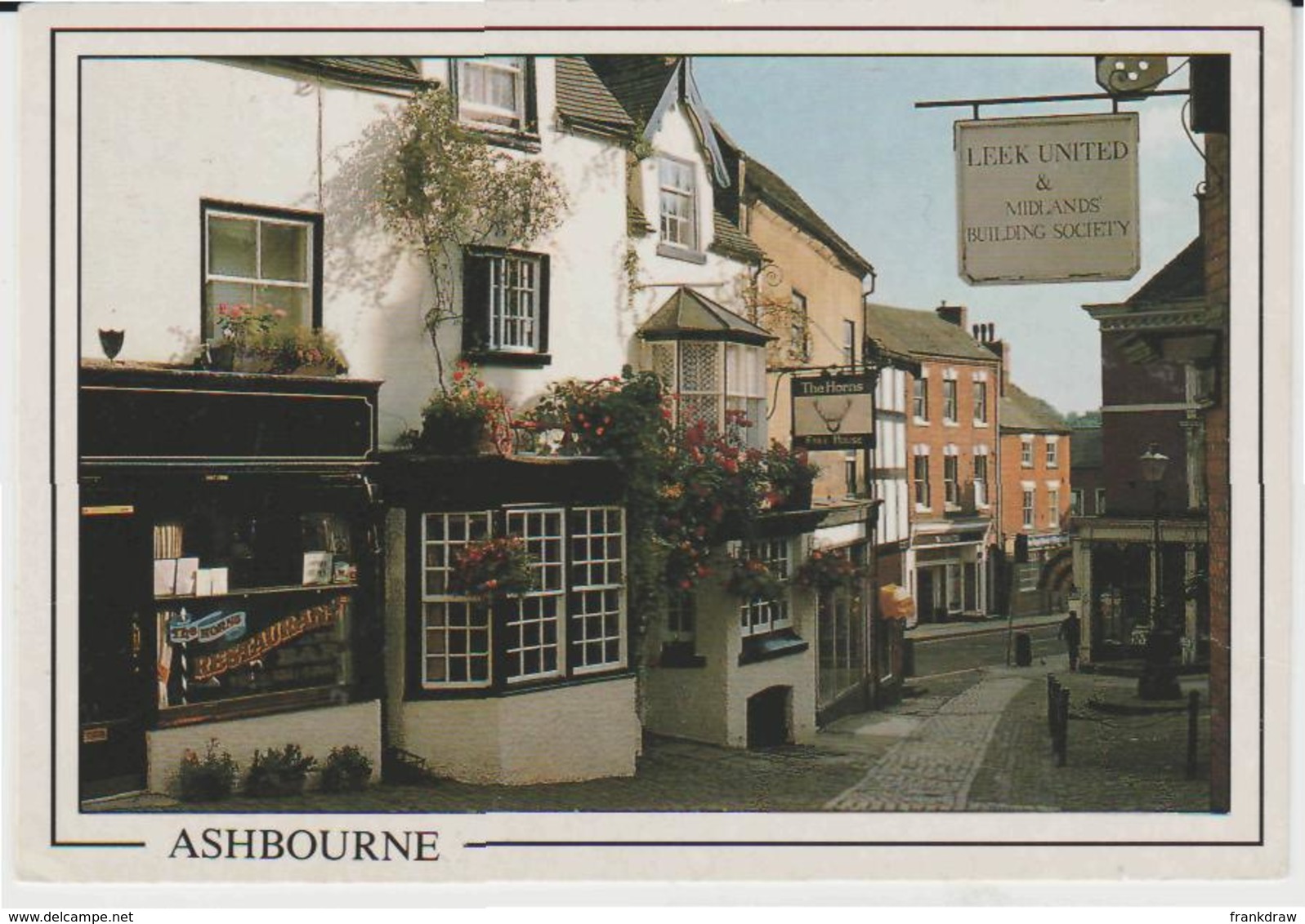 Postcard - Ashbourne - Victoria Square  - Posted 10th July Year Unknown Very Good - Unclassified