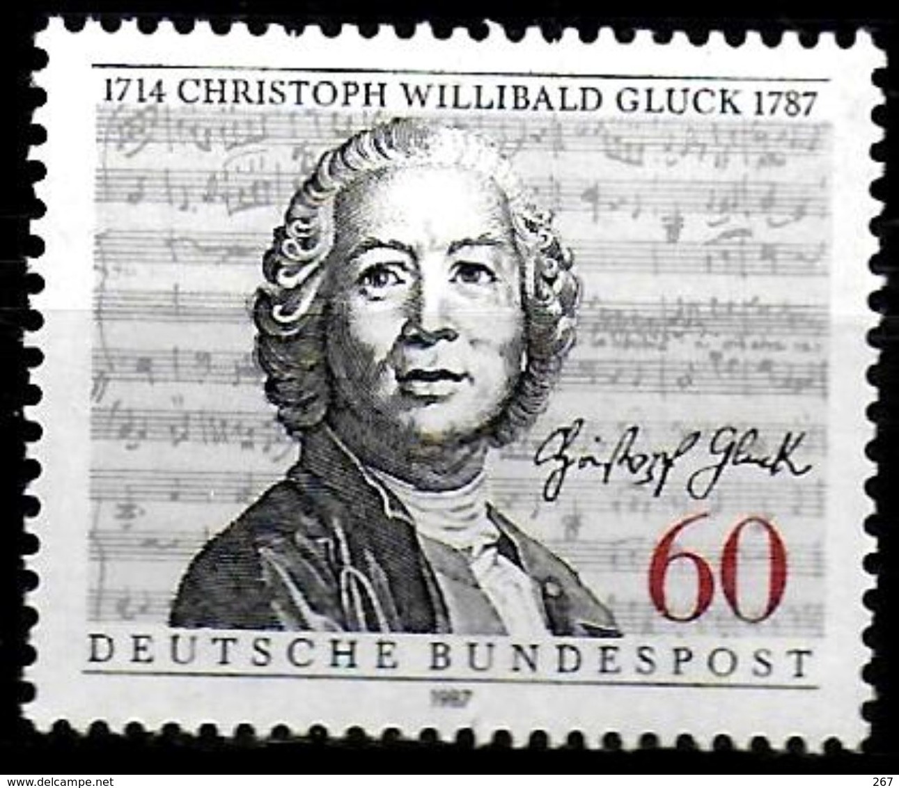 ALLEMAGNE  N° 1175  * *    Musique Willibald Gluck - Musique