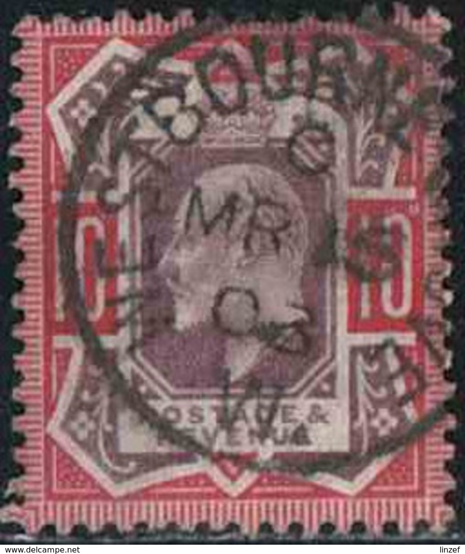 GB 1902 Yv. N°116 - 10p Rouge Carminé Et Violet-brun - Oblitéré - Oblitérés