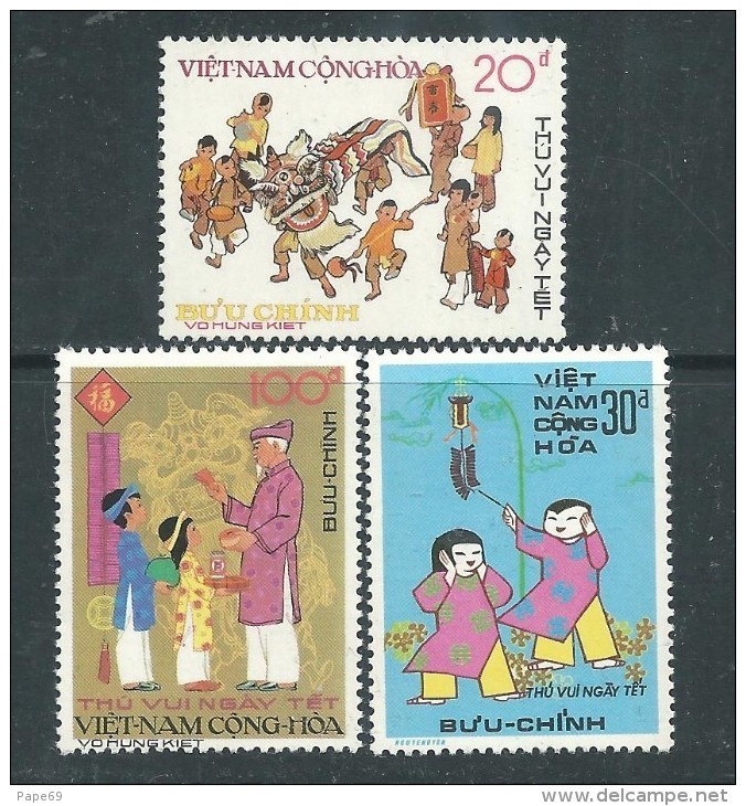 Vietnam Du Sud N° 503 / 05 XX Réjouissances Du Têt, Les 3 Valeurs Sans Charnière  TB - Viêt-Nam