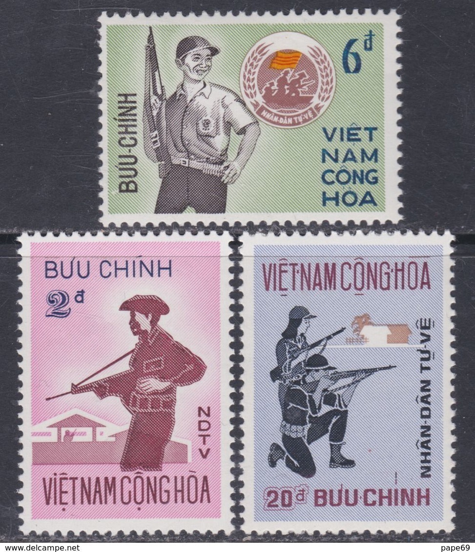 Vietnam Du Sud N° 433 / 35 XX  Forces Populaires D'autodéfense.  Les 3 Valeurs  Sans Charnière  TB - Viêt-Nam