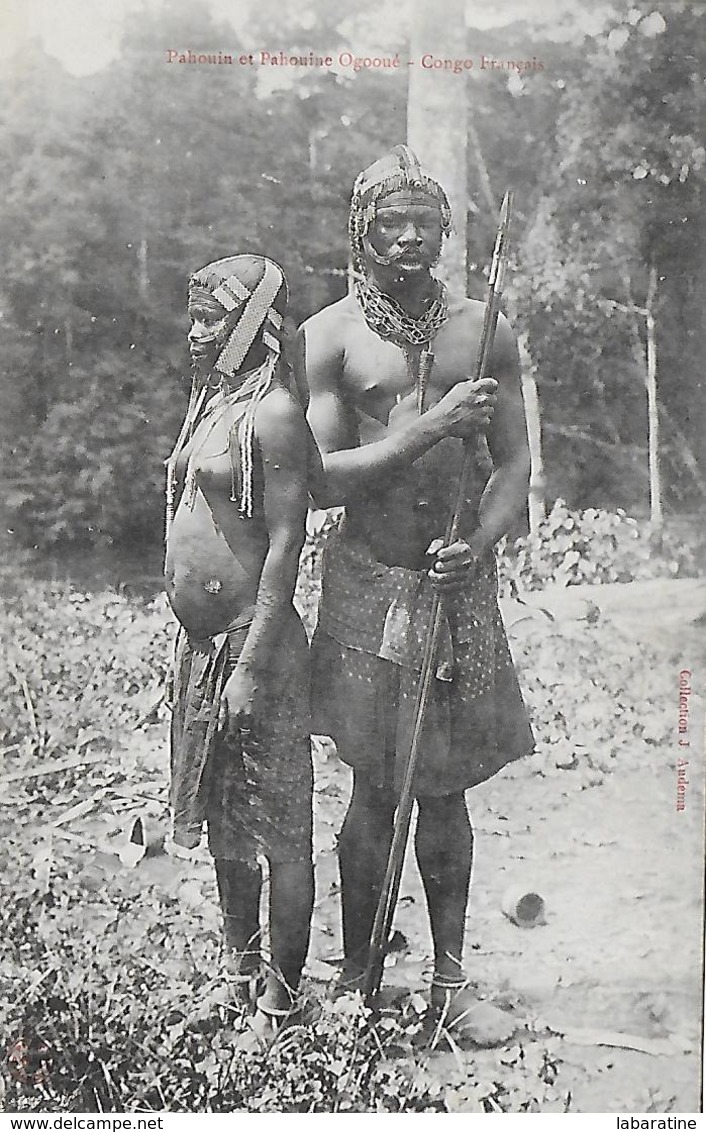 Congo)   OGOOUE  - Pahouin Et  Pahouine (  Guerrier  ) - Französisch-Kongo