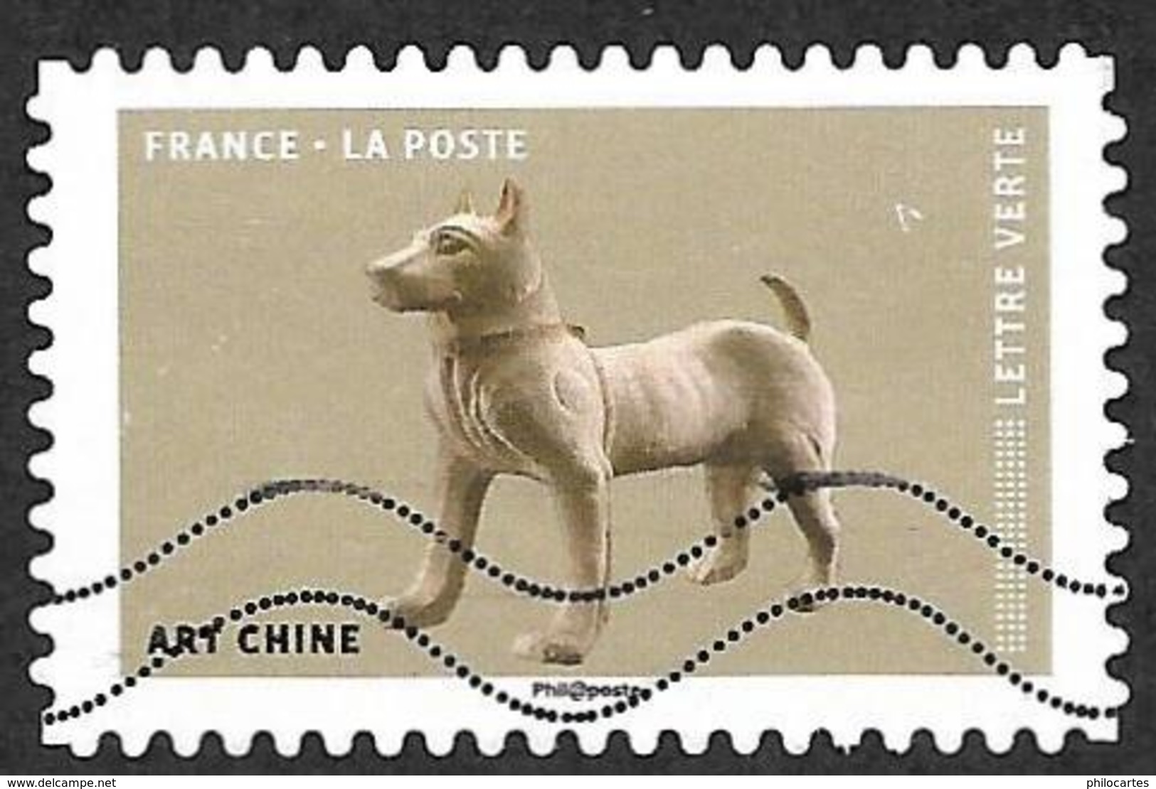 FRANCE   2018 -  YT 1524  -  Chien - Art De Chine  - Oblitéré - Oblitérés