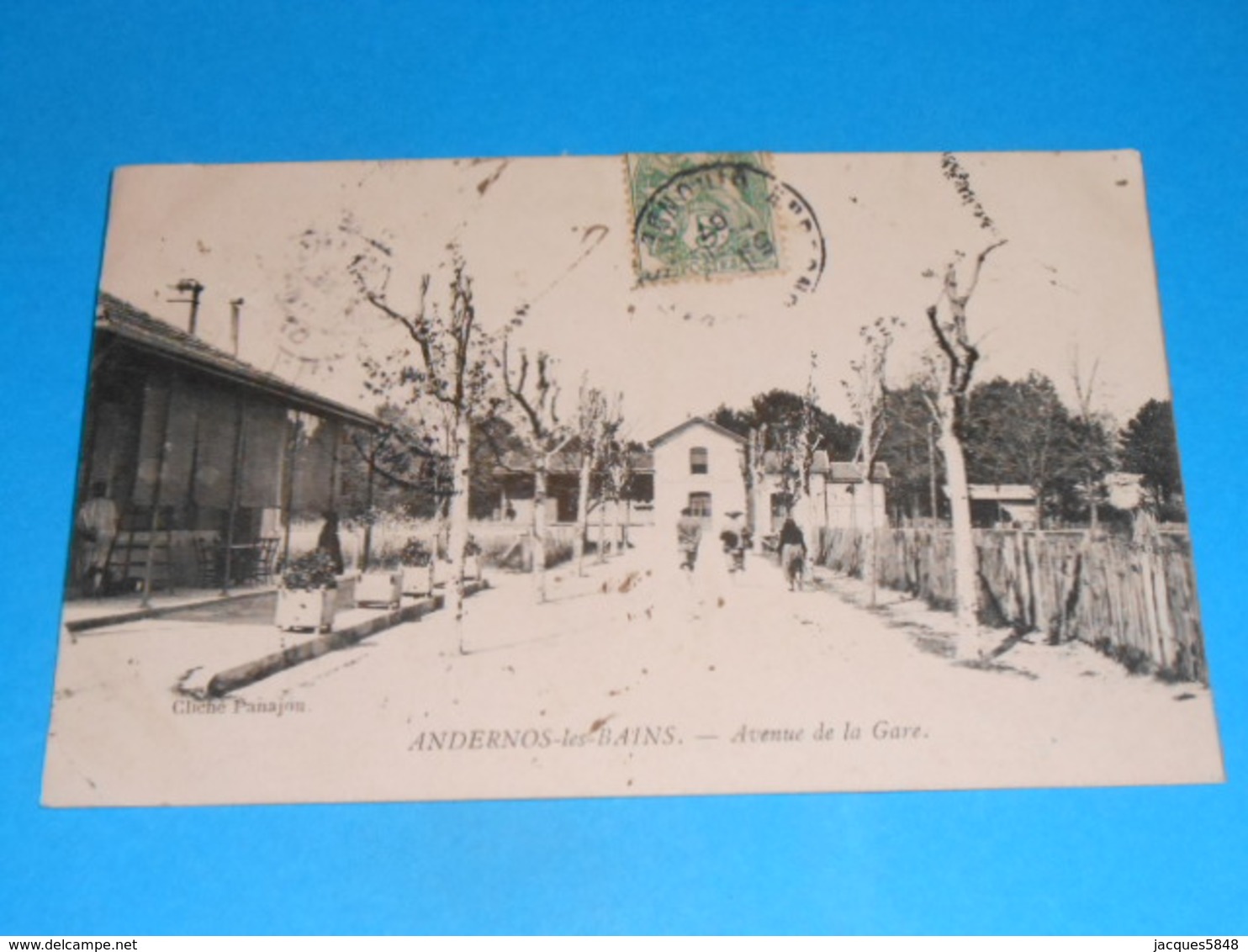 33 ) Andernos-les-bains - Avenue De La Gare  : Année 1907 : EDIT : Panajou - Andernos-les-Bains