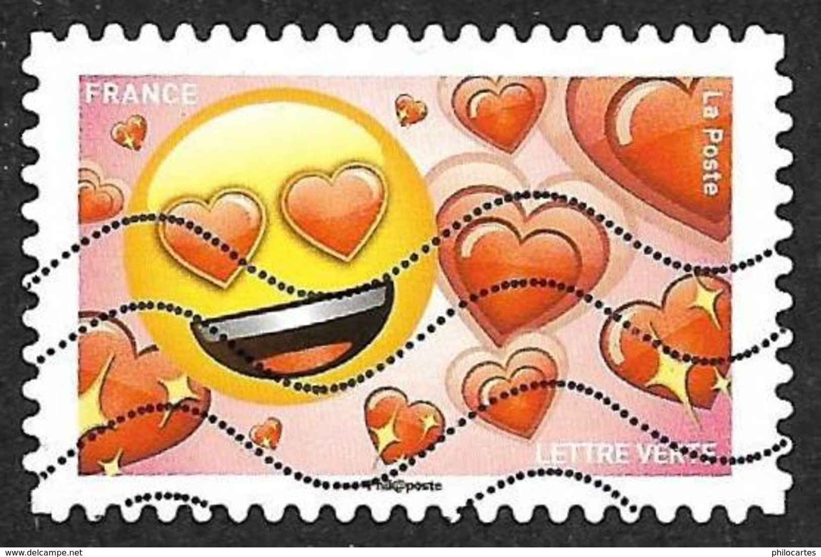 FRANCE   2018 -  YT 1564  -  Emotions  - Coeur Rouge - Oblitéré - Oblitérés