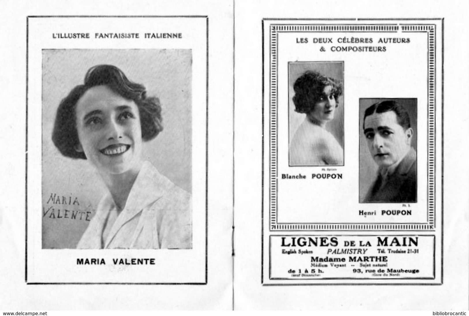 * O L Y M P I A * 13, Rue Des Capucines PARIS < PROGRAMME Du 21 Au 28 Mai 1926 - Programmes