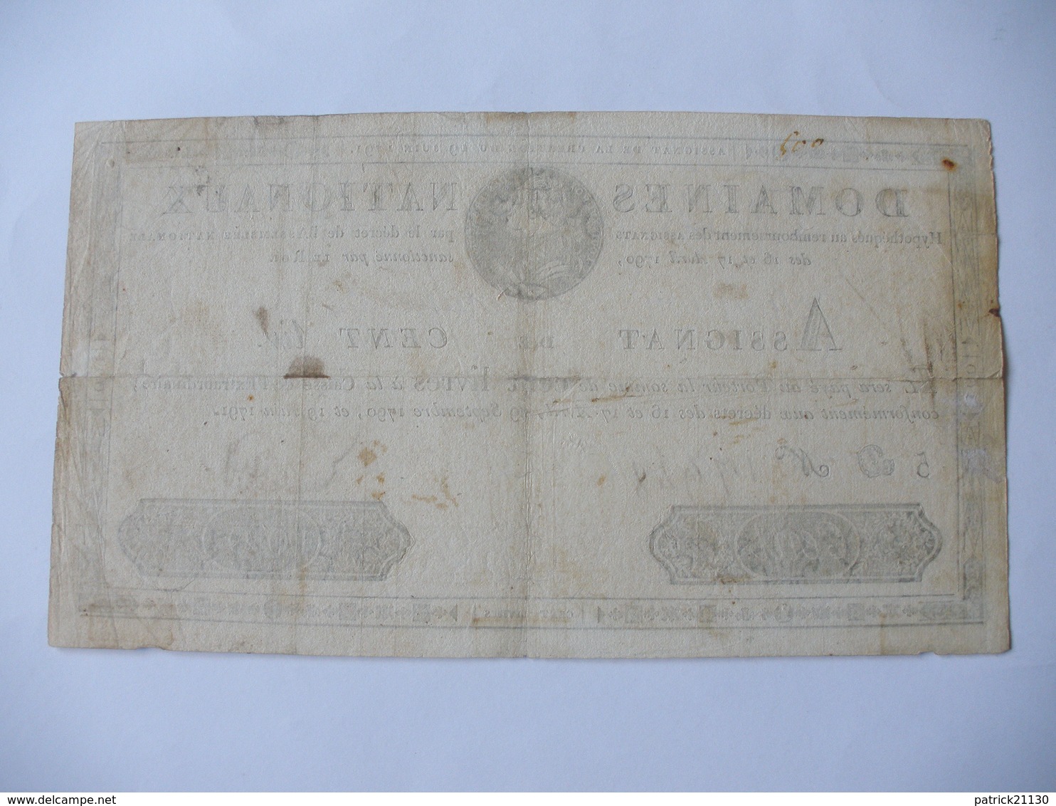 TRES RARE ASSIGNAT 100 LIVRES EFFIGIE ROYALE 19/05/1791 LAFAURIE 140 - Assignats & Mandats Territoriaux